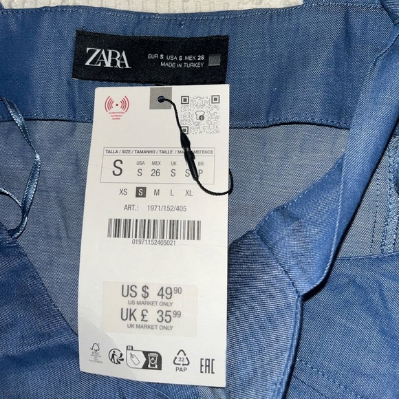 Zara Denim Blue Sleeveless Top - Picture 3 of 3